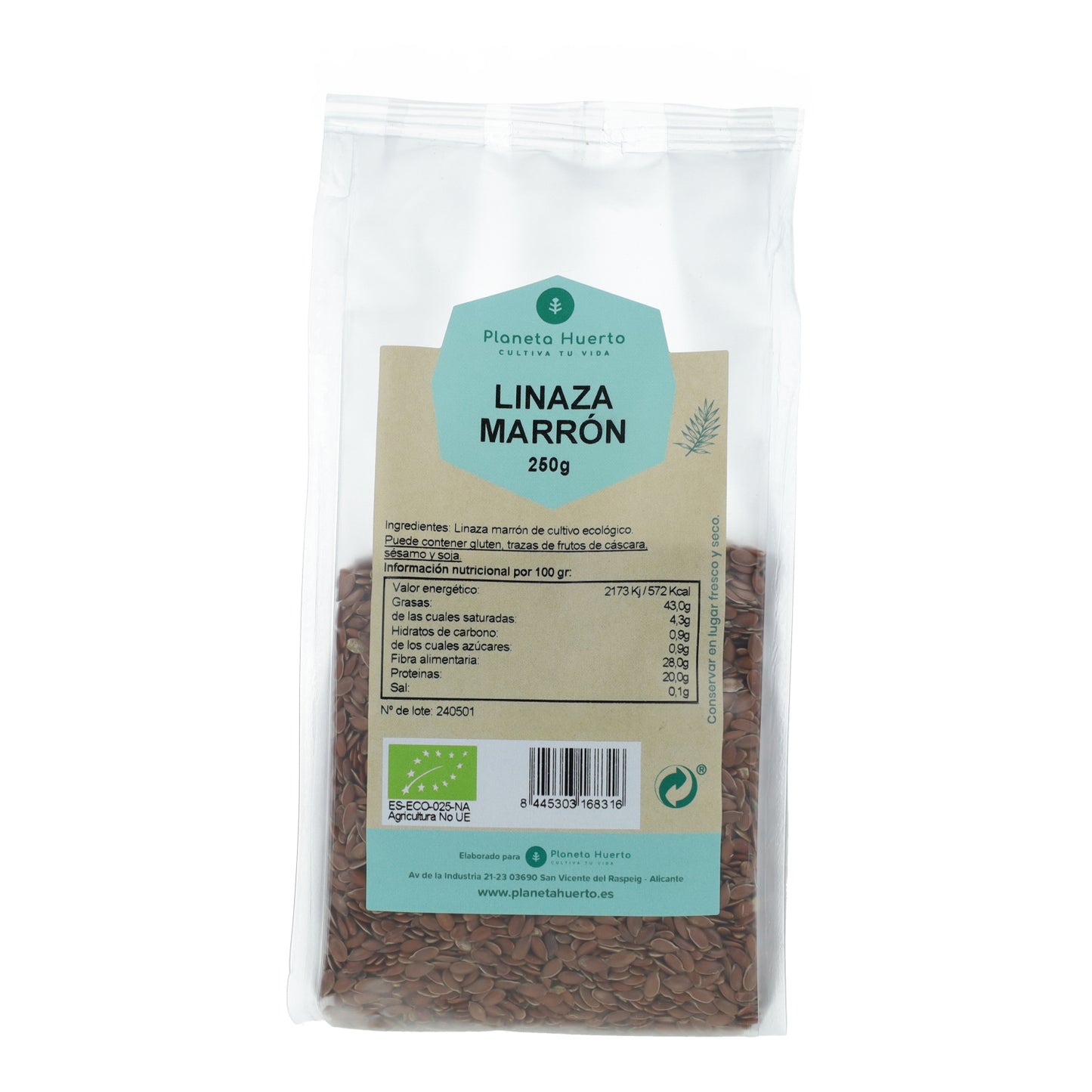 Nasiona lnu brązowego ECO Planeta Huerto 250 g