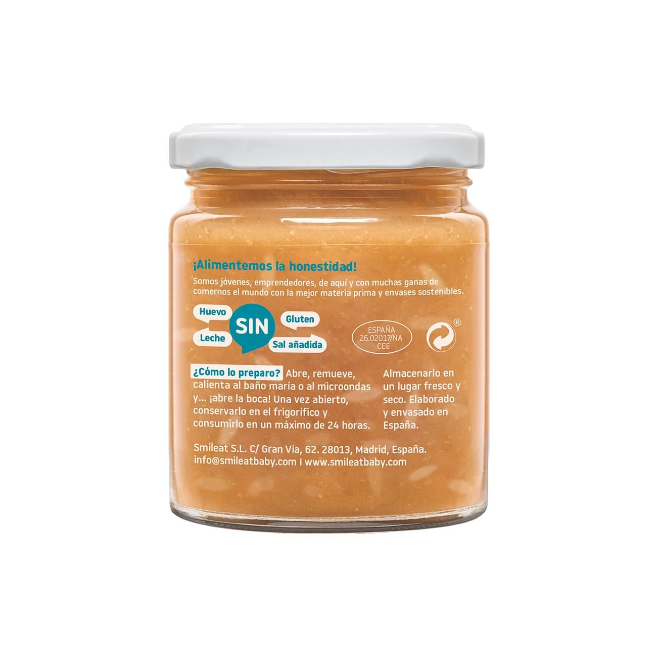 Glas Reis mit Lachs und Erbsen ECO CA CHI TOS Smileat, 230 g