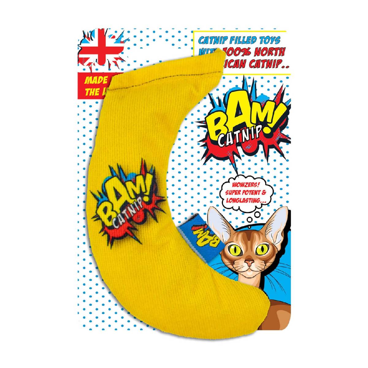 BAM! Cat toy with catnip