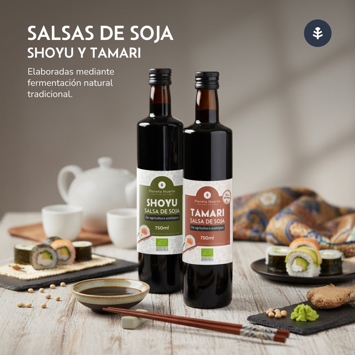 Sojasaus ECO Planeta Huerto 750 ml