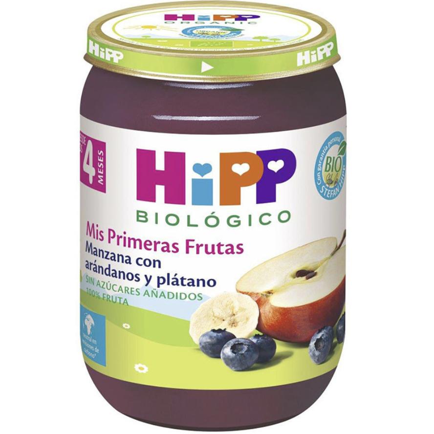 Vasetto di mela, fragola, banana e lampone bio +4 mesi HiPP 125 g