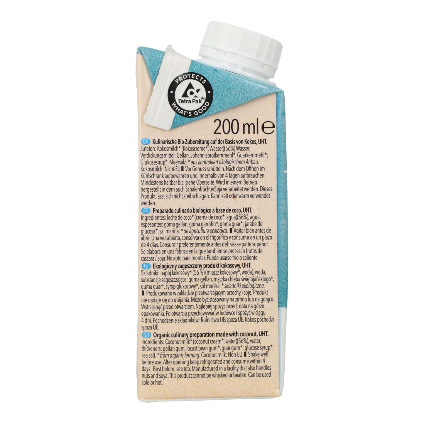 Kokosnuss-Kochcreme Natumi, 200 ml