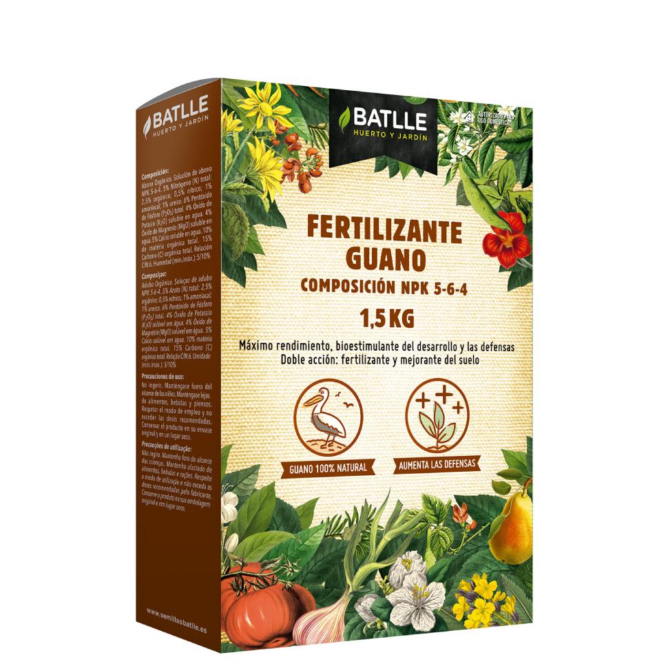 Engrais guano solide Batlle Bio 1,5 kg