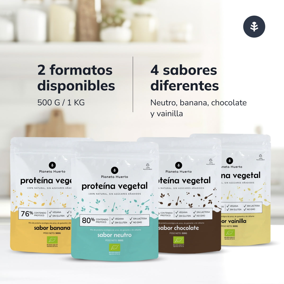 Proteine vegetali ECO 76% Banana Planeta Huerto 500 g