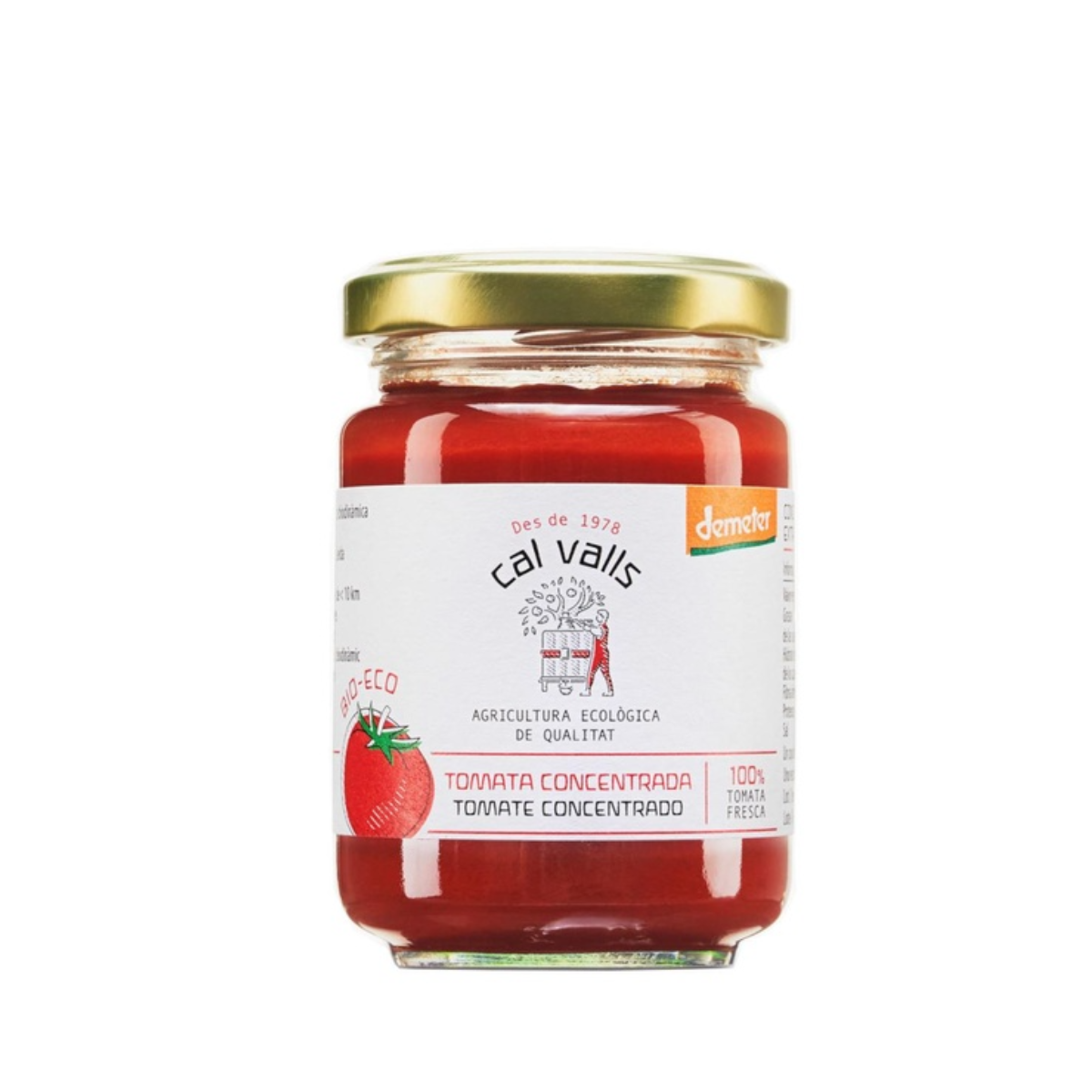 Tomaterkoncentrat Eco/Demeter Cal Valls 125 g