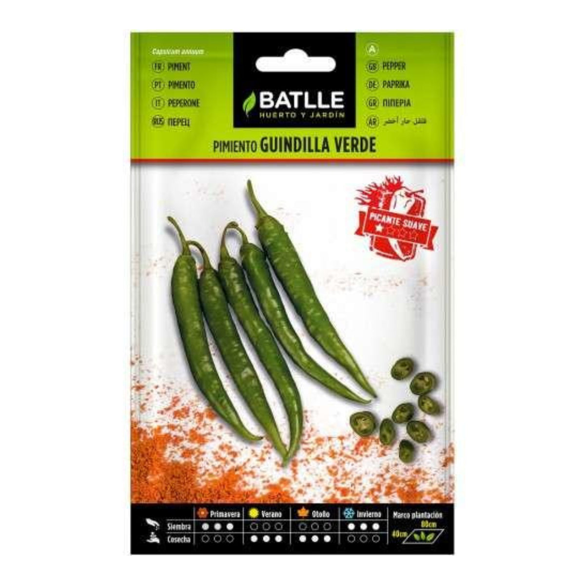 Groene chilipeperzaadjes Batlle