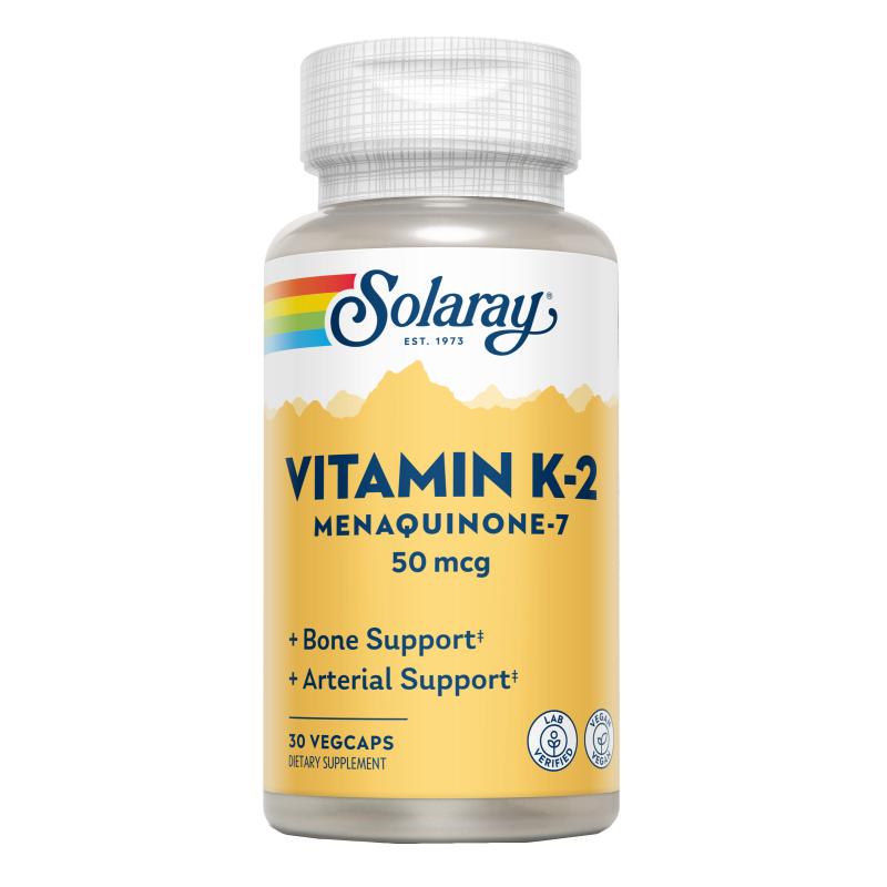 Solaray Vitamin K2 Menaquinone 7, 30 capsules