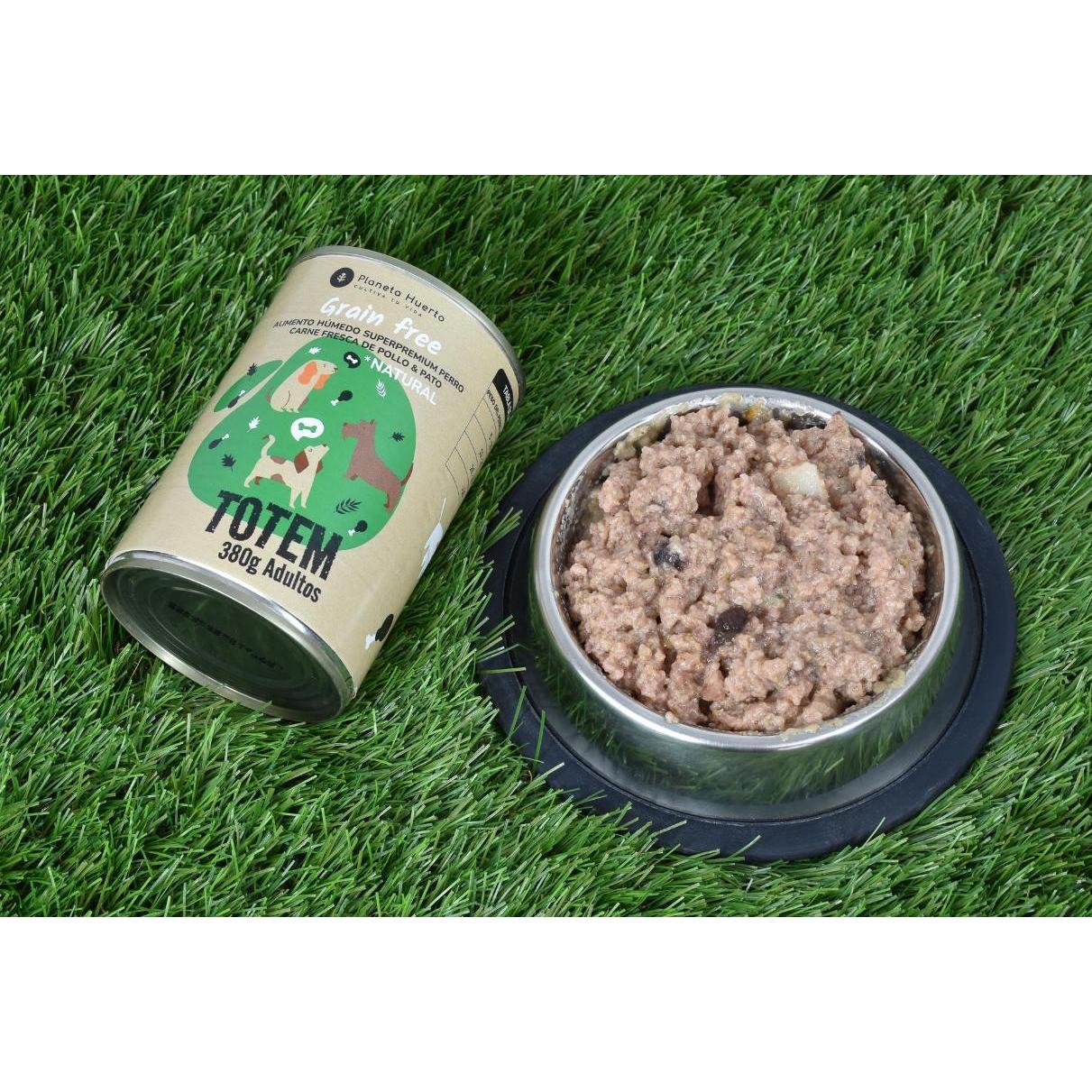 Cibo umido per cani Superpremium senza cereali Pollo e Anatra 380 g Planet Garden