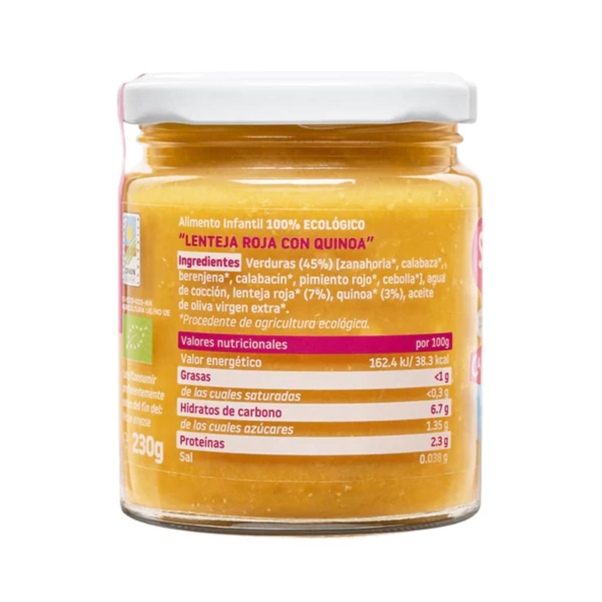 Confezione da 3 vasetti di lenticchie con quinoa biologica CA CHI TOS Smileat 230 g