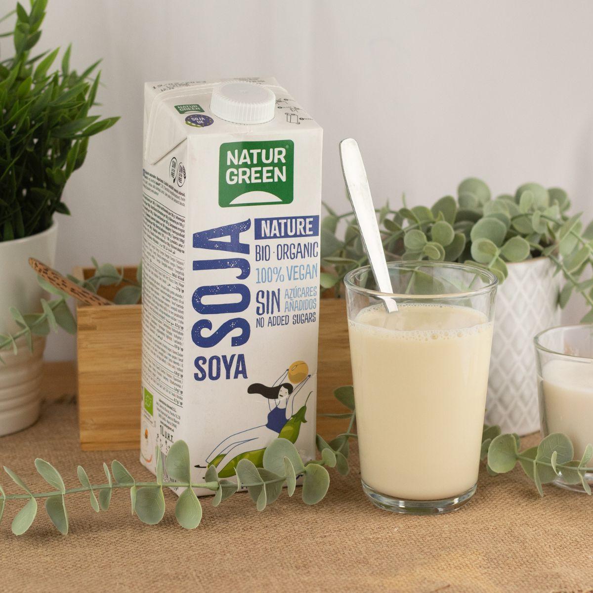 Nature sojadrank zonder suikers NaturGreen, 1 l