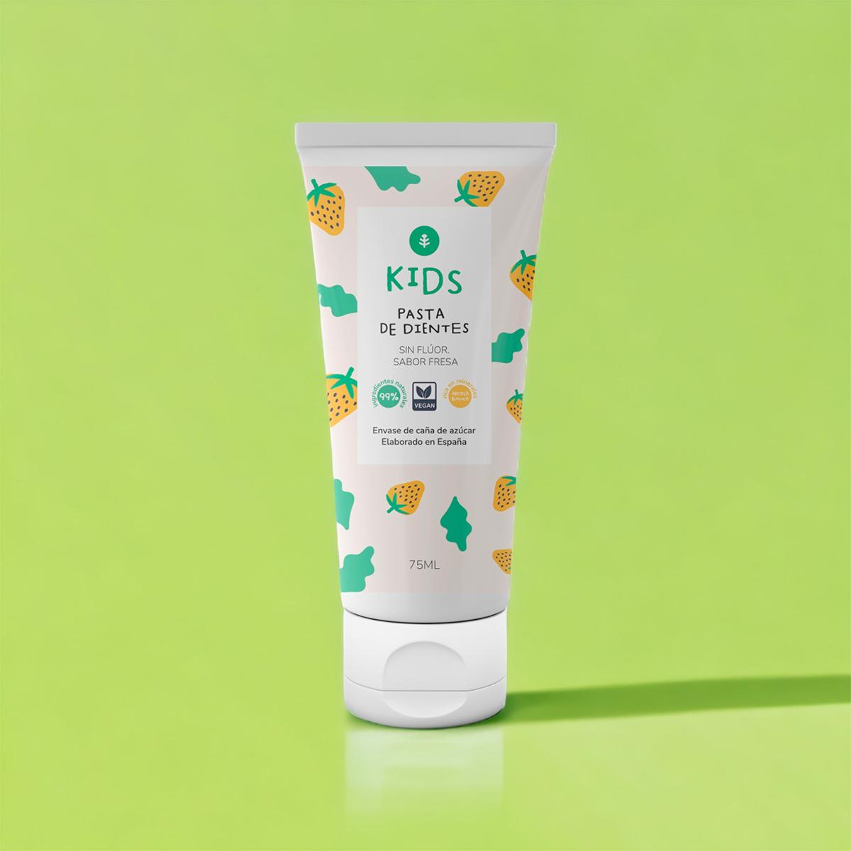Fluoridfreie Kinderzahnpasta Strawberry Planet Garden 75 ml