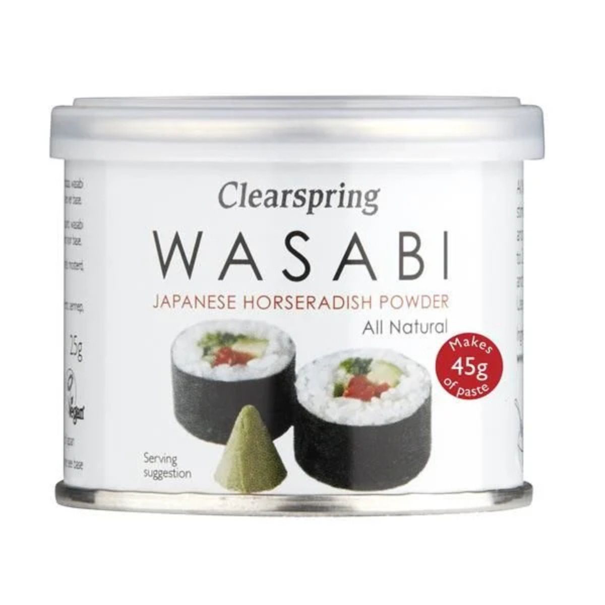 Japońska wasabi w proszku Clearspring 25 g
