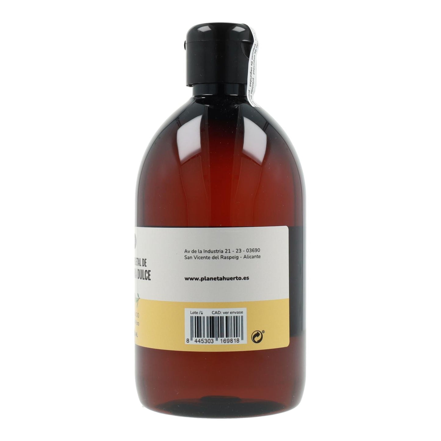 Plantaardige zoete amandelolie Planeta Huerto 500 ml