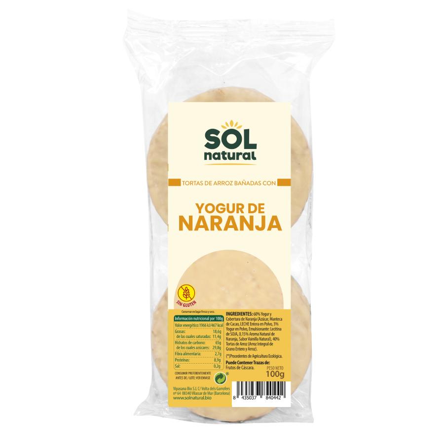 Tortas de Arroz Yogur y Naranja Sol Natural 100g