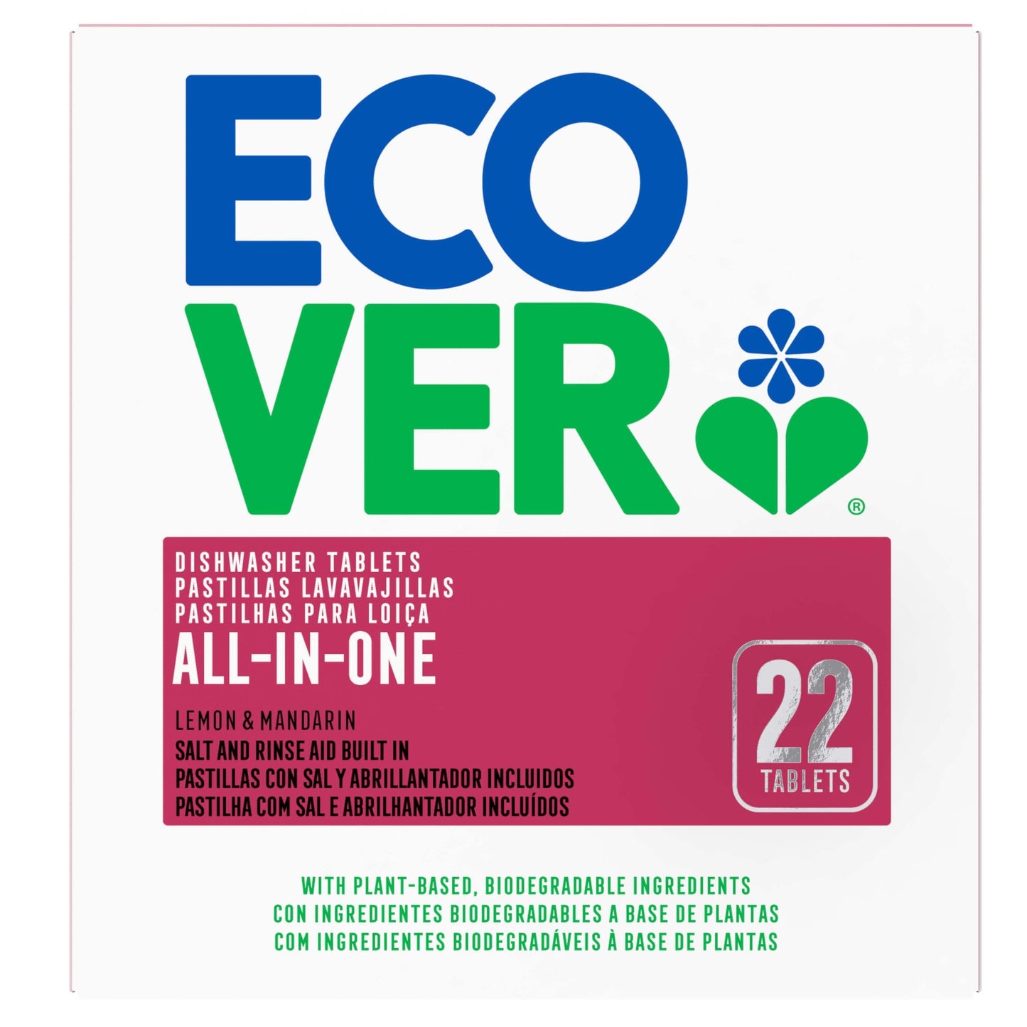 Ecover All-in-One Dishwasher Tablets 22 Tablets