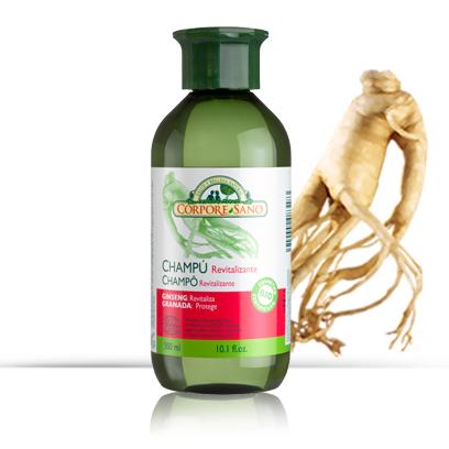 Revitalisierendes Shampoo mit Ginseng und Granatapfel Corpore Sano 300 ml