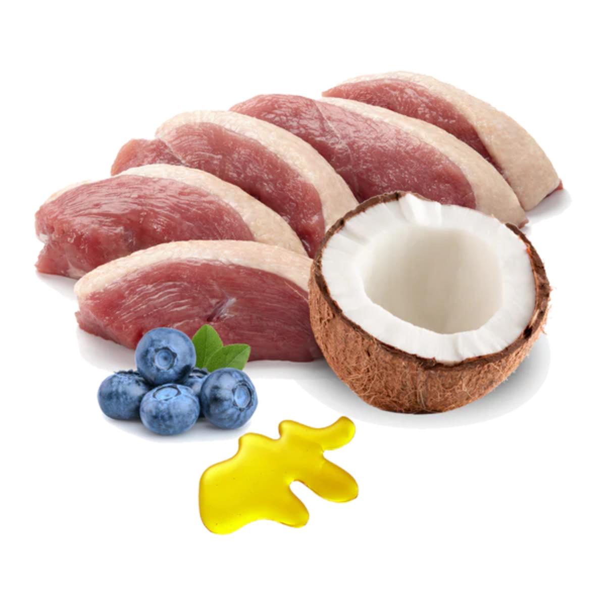 Mokra karma Barf dla kotów Ronroneos sin fin (kaczka) BIO Puromenu 100 g
