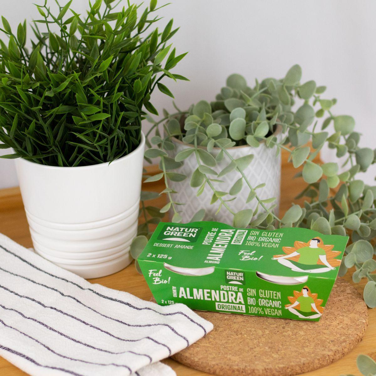 Dessert alle mandorle e vaniglia NaturGreen, 2 x 125 g
