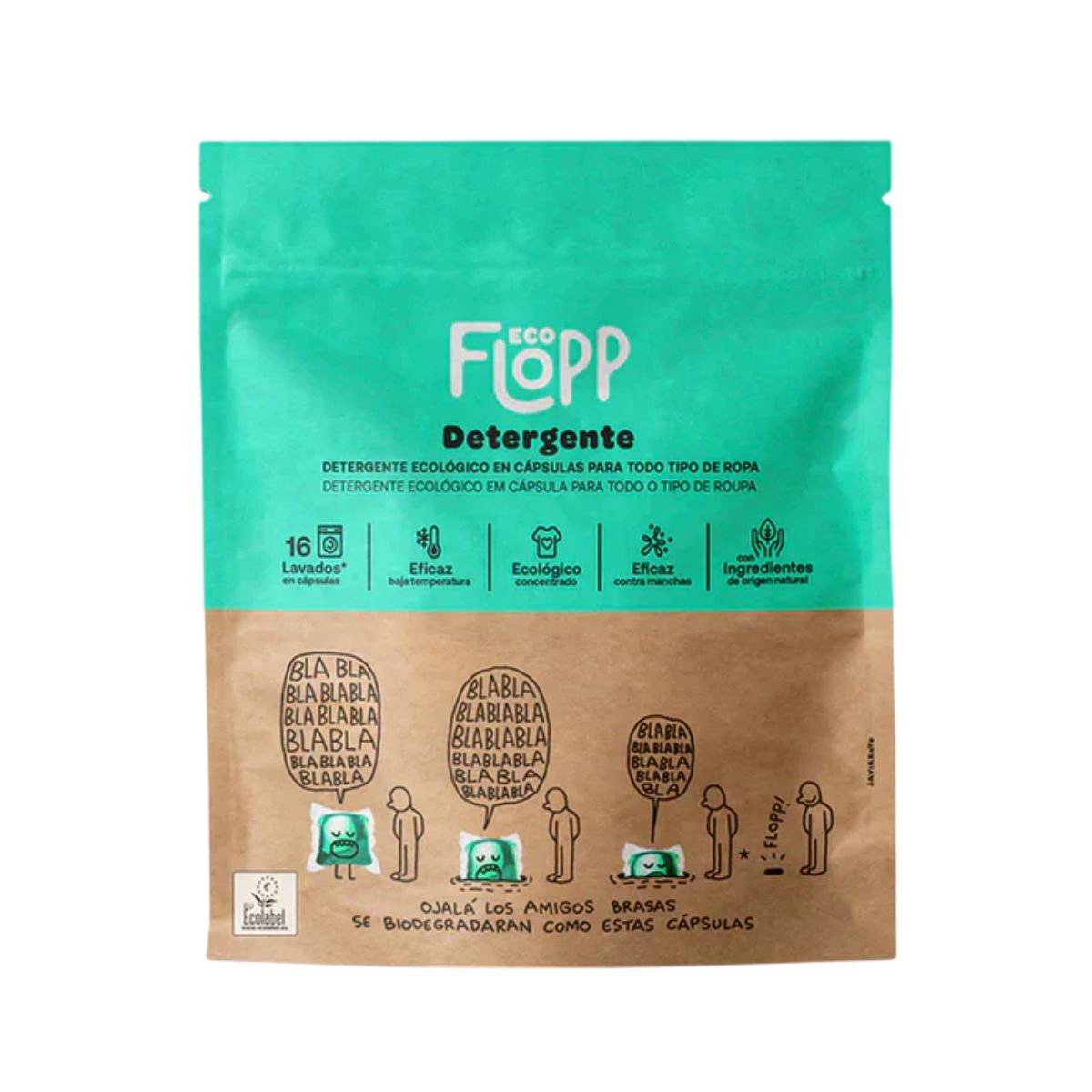 2er-Pack ECO Flopp Waschmittel 16 Kapseln
