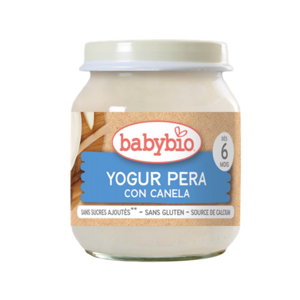 Päronyoghurt med kanel och komjölk 2 x 130 g ekologisk. Babybio