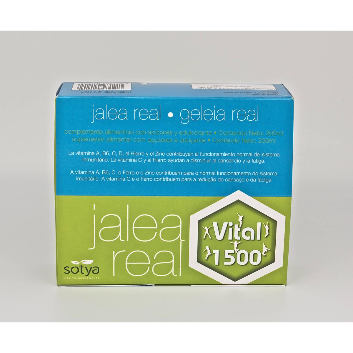 Pappa reale Vital 1500 Sotya 10 ml fiale di vetro 20U