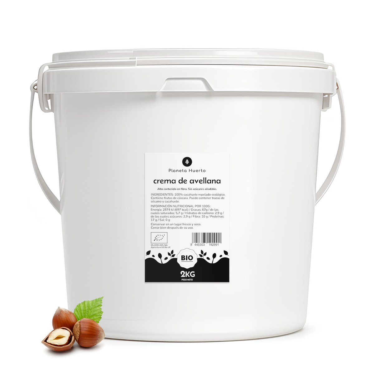 Hasselnötskräm ECO Planeta Huerto 2 kg