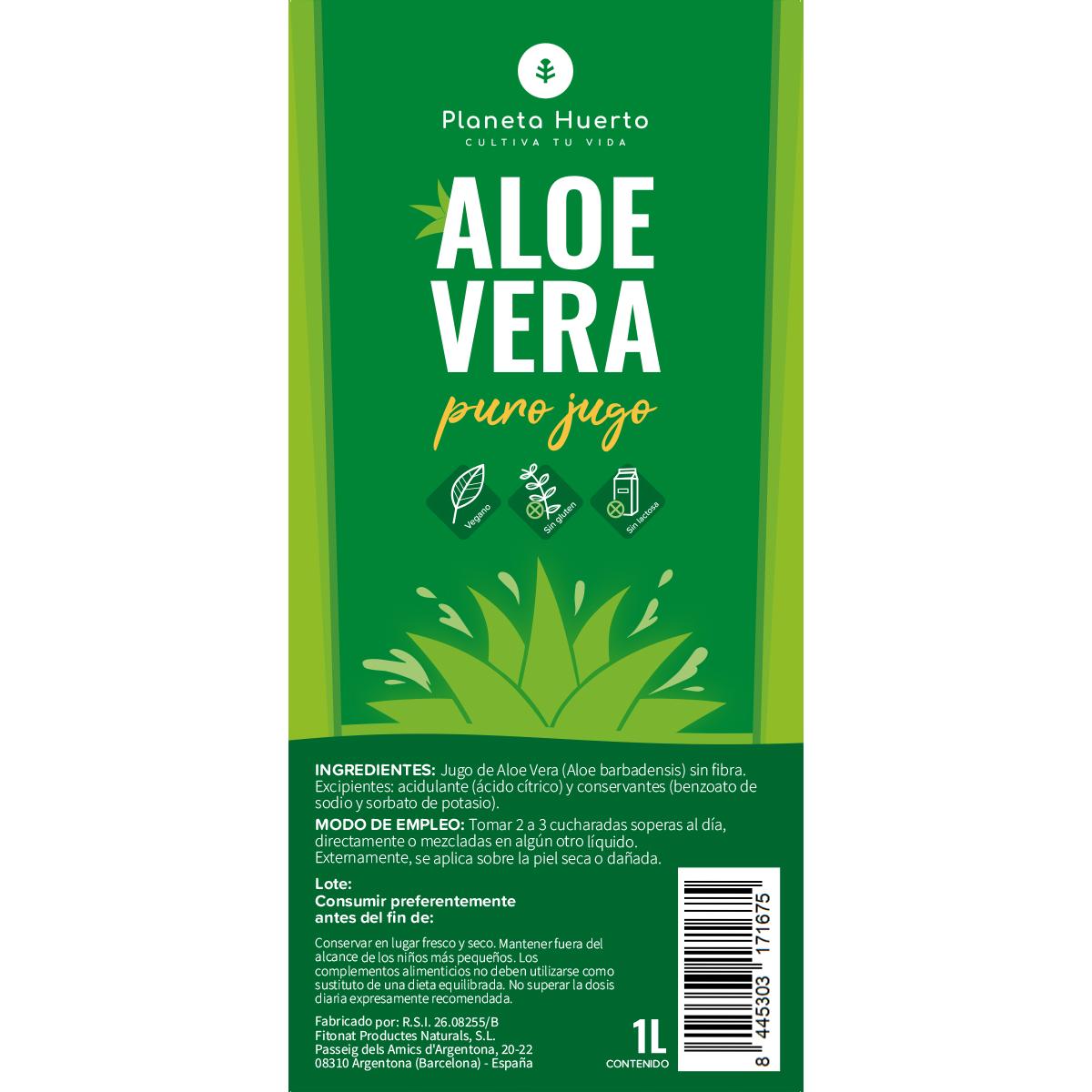Aloe Vera Saft Planeta Huerto 1 L.