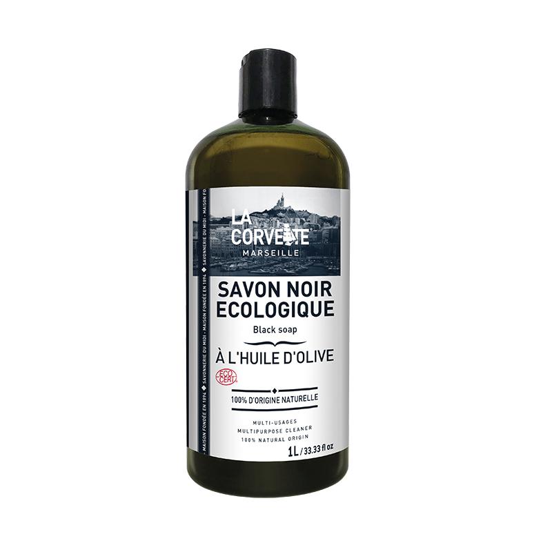 Savon liquide bio à l'olive noire La Corvette 1 L