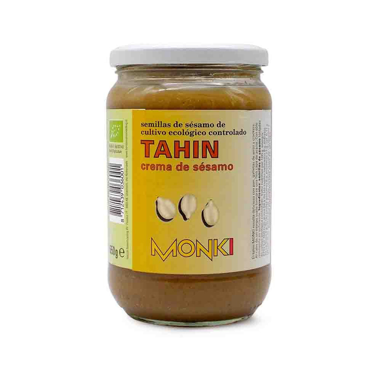 Biologische geroosterde tahin zonder zout Monki 650 g