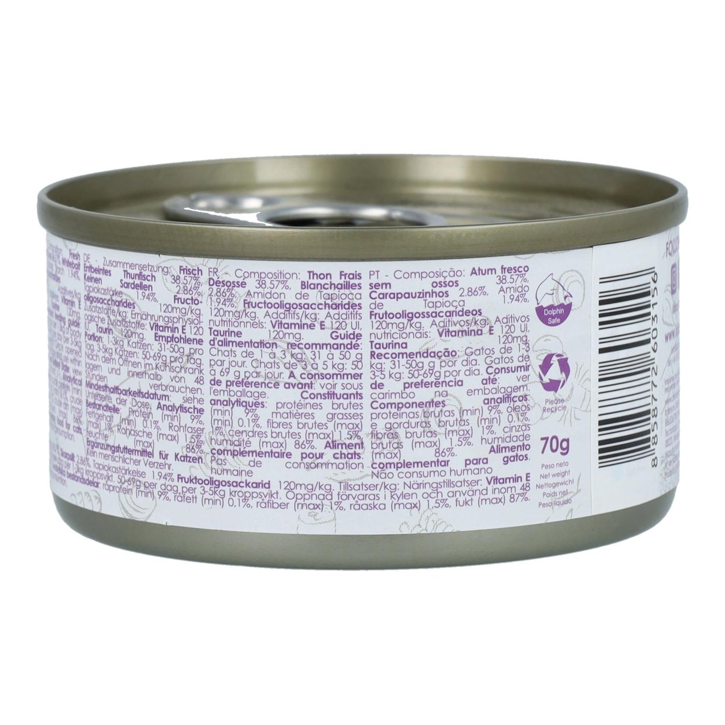 Kit Cat Dose Gravy – Thunfisch & Sardellen 70 g Nassfutter für Katzen in Soße