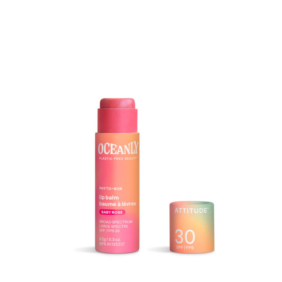 Oceanly - PHYTO-SUN Lippenbalsem met kleur SPF 30 - Baby Rose, Attitude, 8,5 g