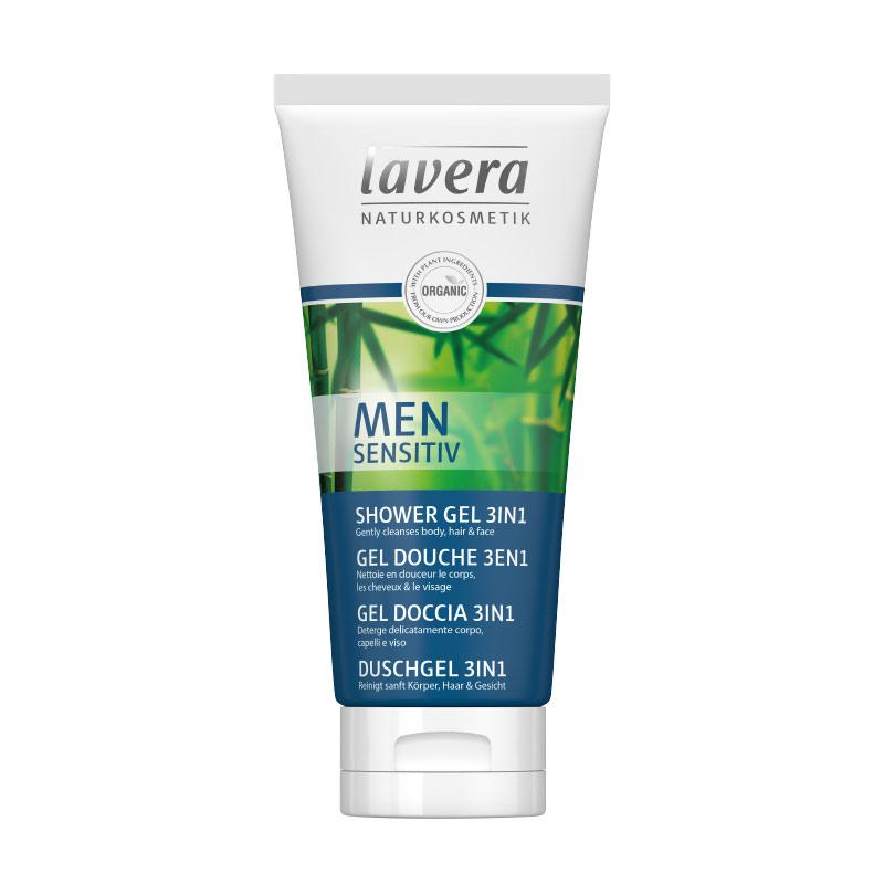 3-in-1 douchegel Men Sensitiv, Lavera 200 ml