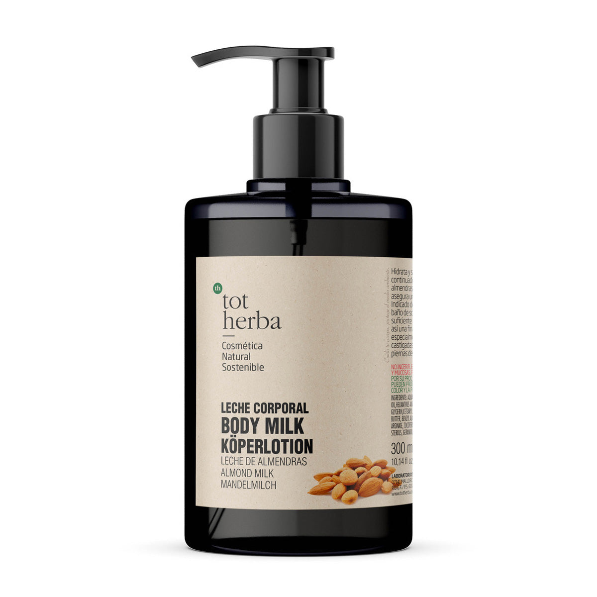 Lait corporel aux amandes, Tot Herba, 300 ml