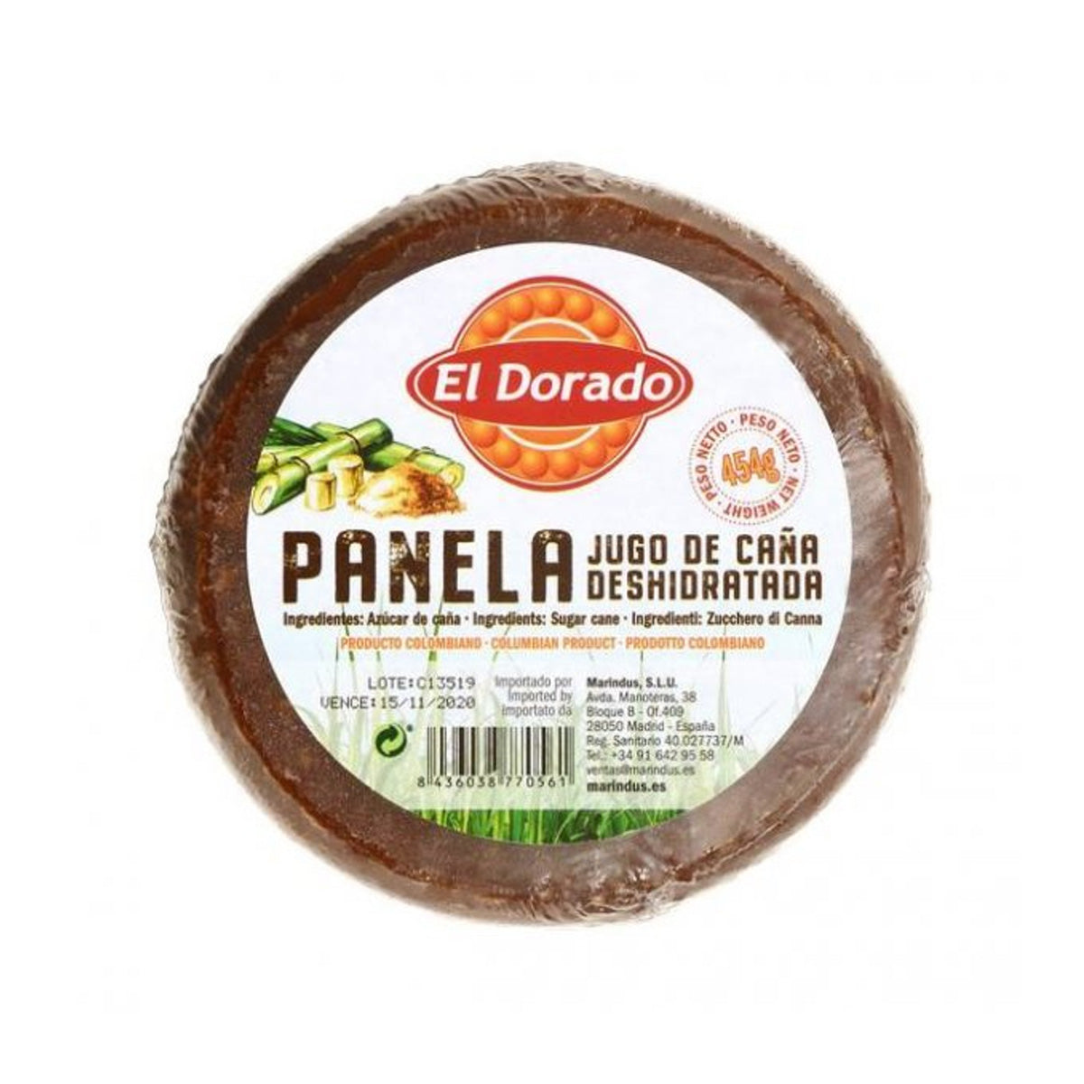 Panela frazionata El Dorado 454 g
