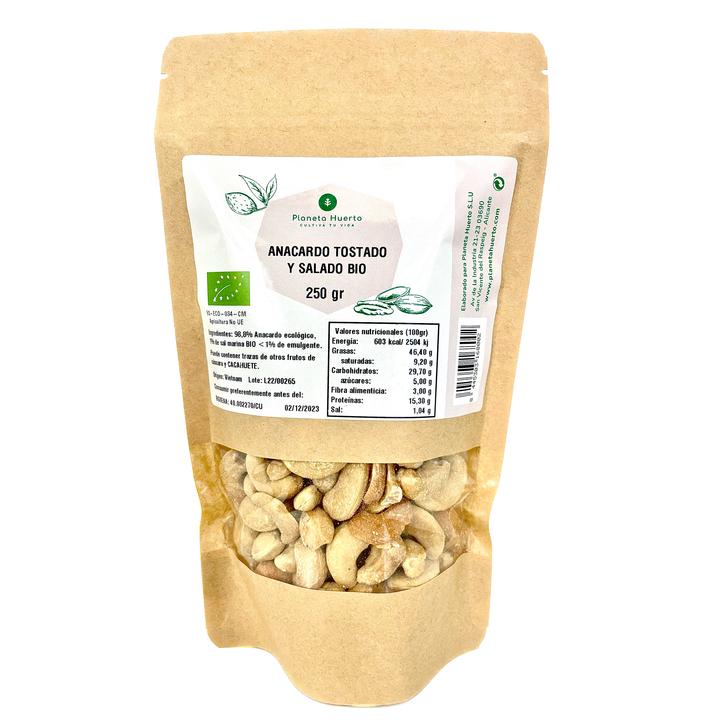 Anacardi tostati e salati ECO Planeta Huerto 250 g