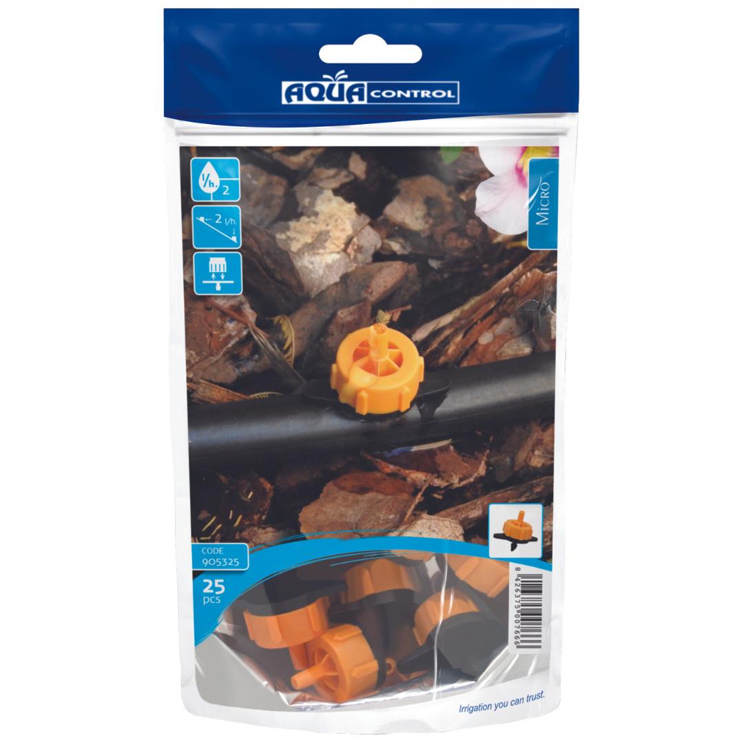 Zelfregulerende druppelaar 2 l/u Aqua Control 25 stuks