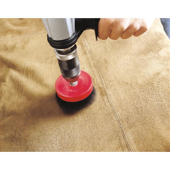 Wolfcraft 2713000 - 1 brosse à polir à poils doux, tige ronde Ø 6 mm Ø 80 mm