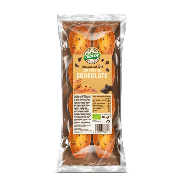 Madeleines aux pépites de chocolat BIO Biocop 180 g