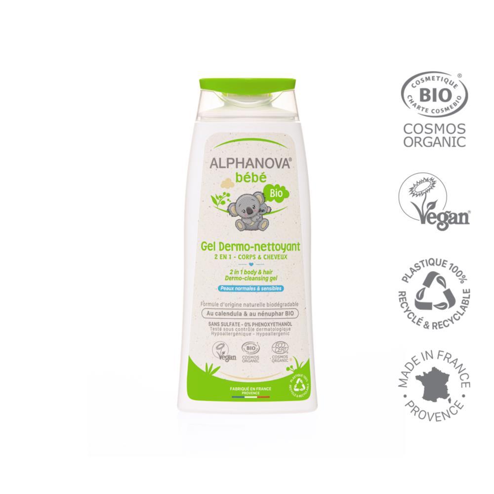 Ecologische huidreinigingsgel Alphanova Baby 200 ml