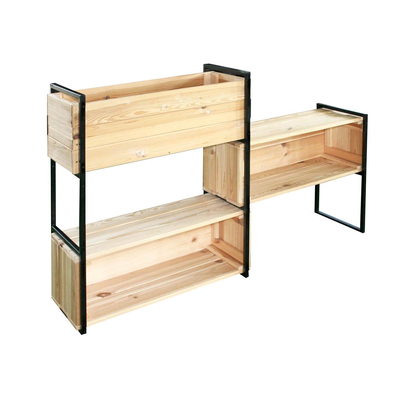 Blakea planter with 3 compartments