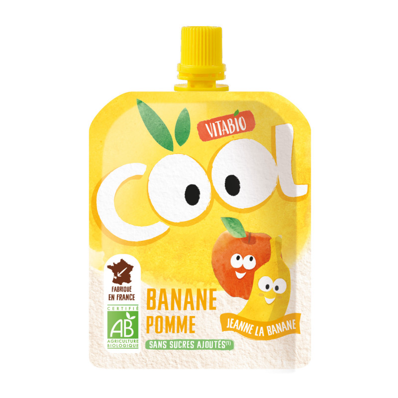 Saszetki Jabłko i banan Cool Fruits Vitabio 4 x 90 g