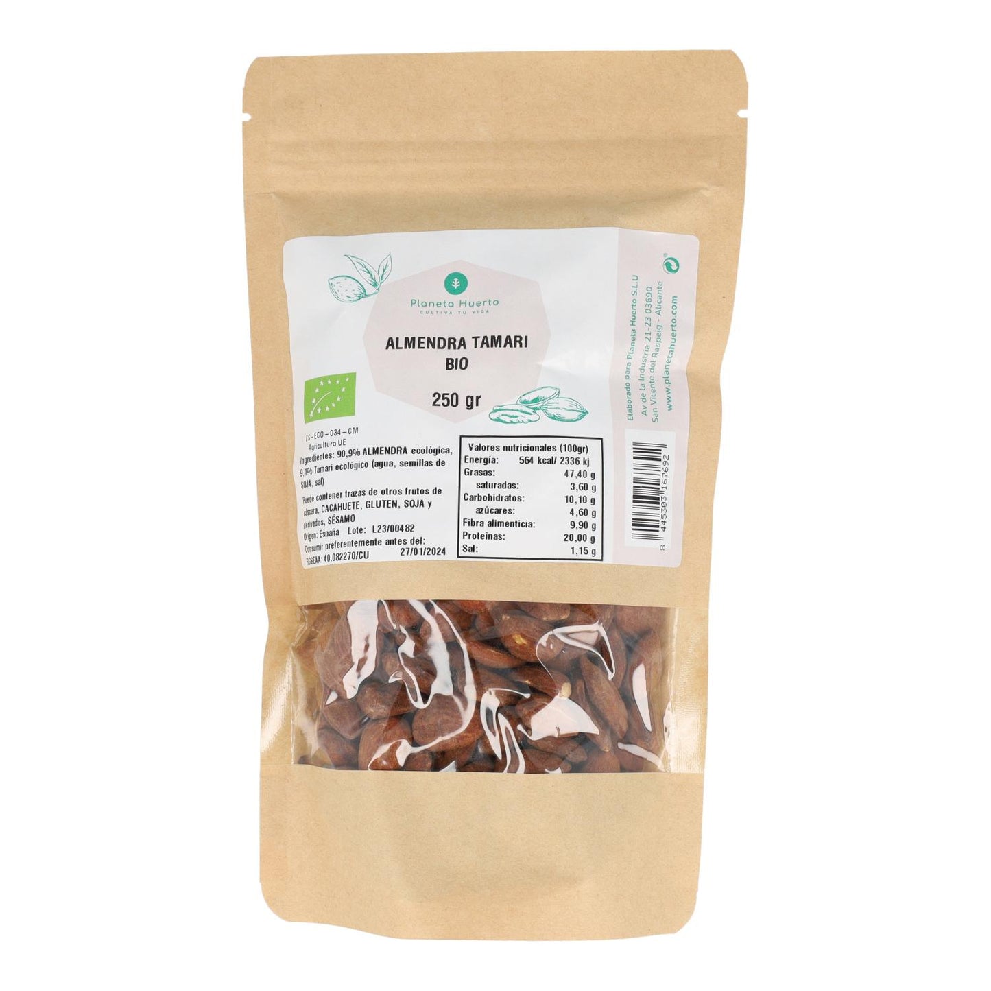 Mandel tamari ECO Planeta Huerto 250 g