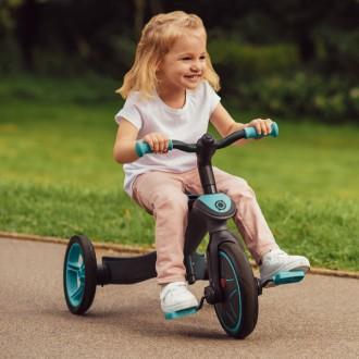 Wandelbares Dreirad Trike Explorer 2 in 1 türkis