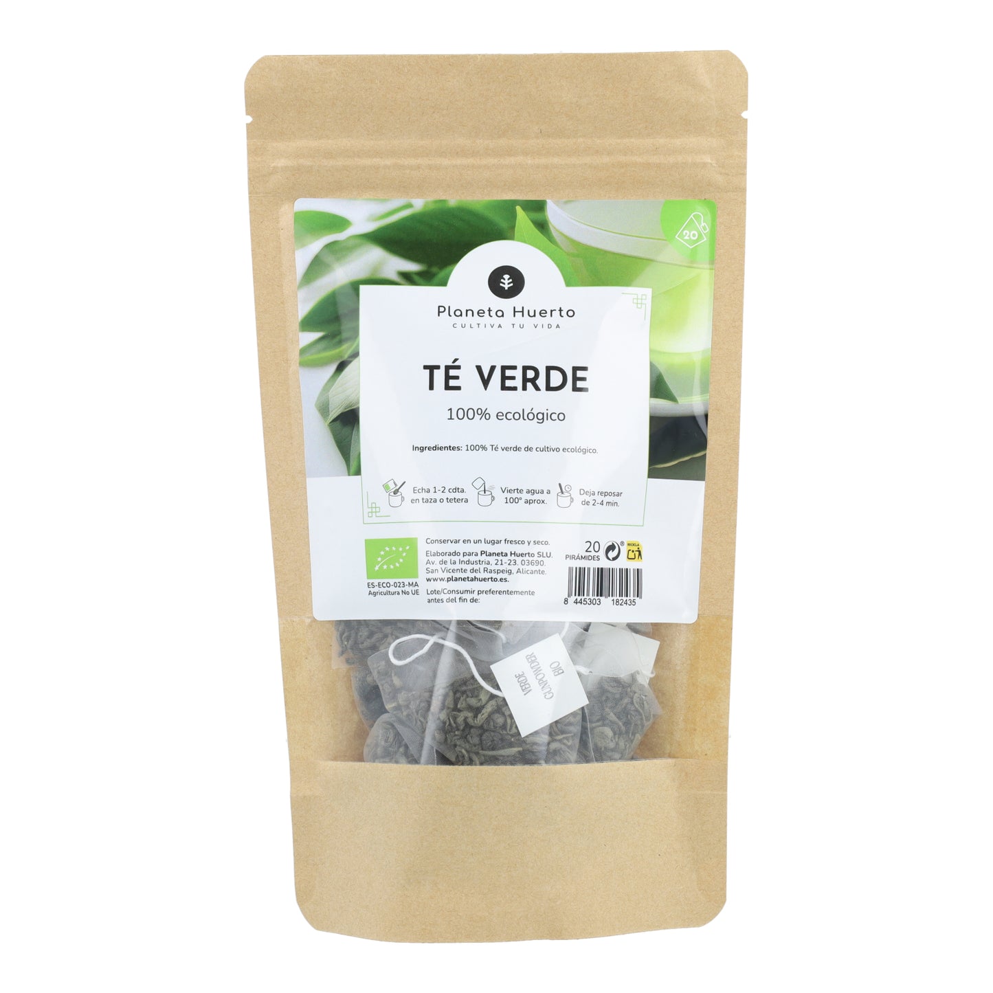 Tè verde Polvere da sparo ECO Pianeta frutteto 20 piramidi
