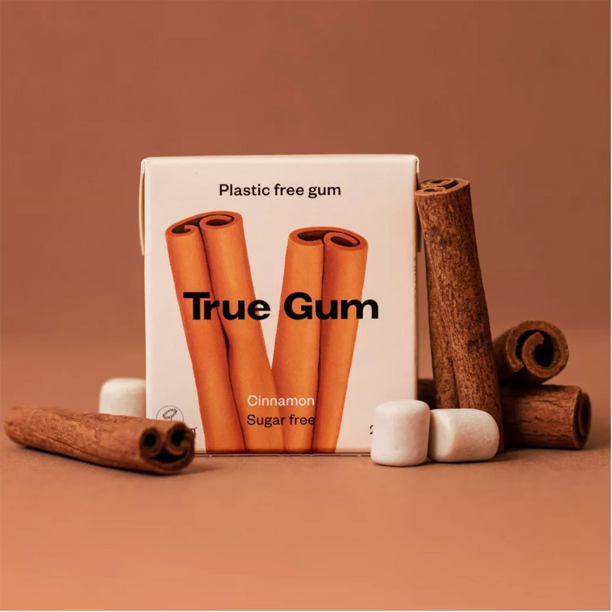 Plasticvrije kauwgom met kaneelsmaak True Gum 21 g