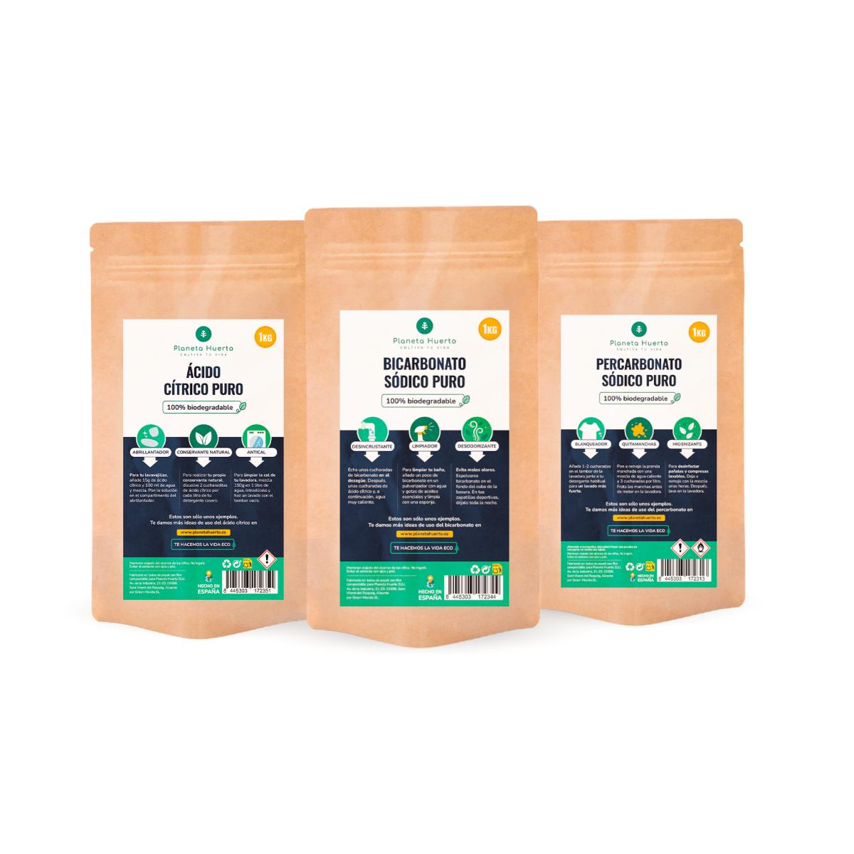 Pack Nettoyage Ménager (Format 1 Kg) Zero Waste Planeta Huerto