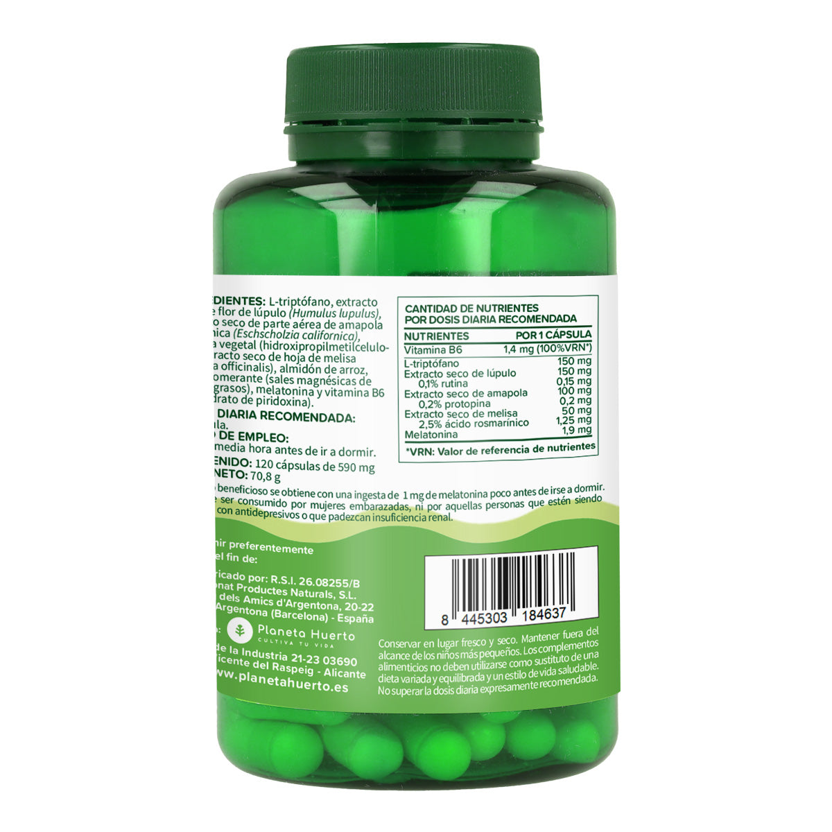 Pack 2xMelatonina complex Planeta Huerto 120 caps