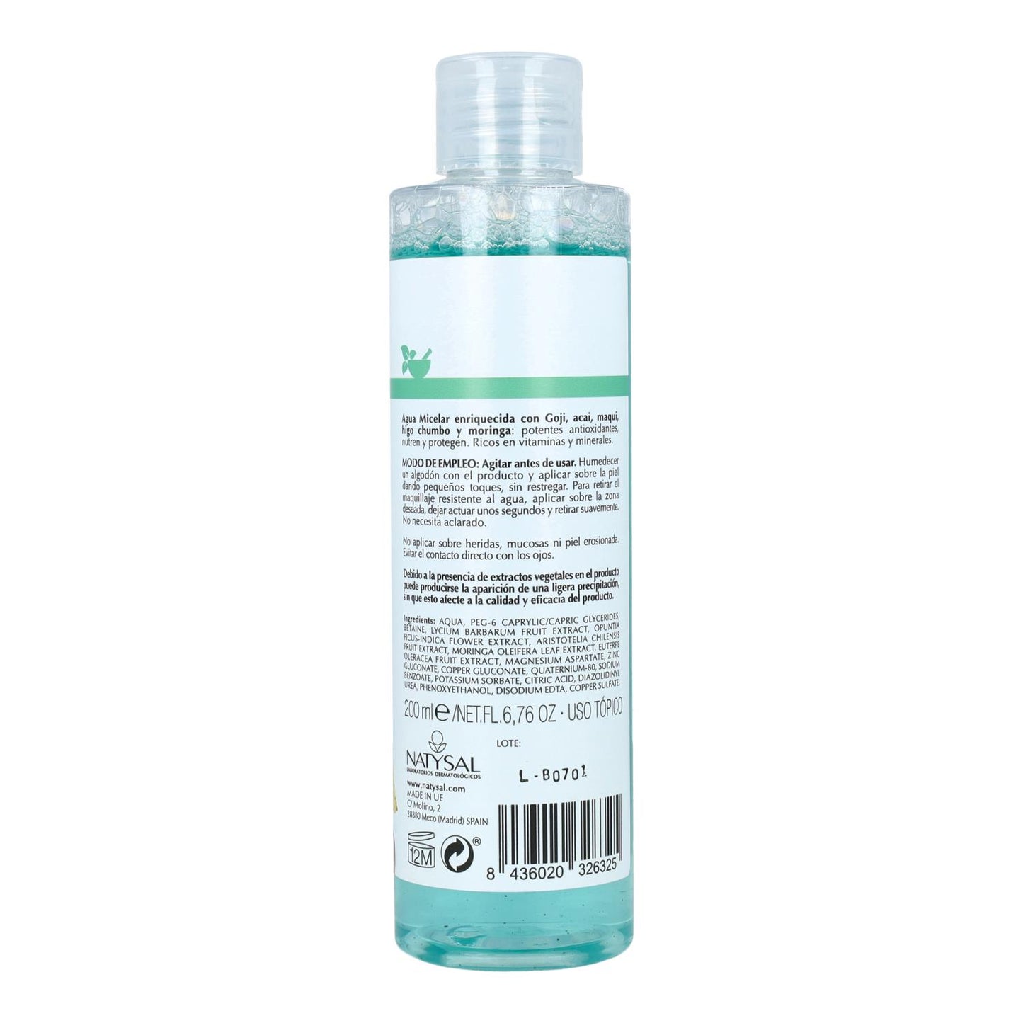 Micellair water Natysal 200 ml