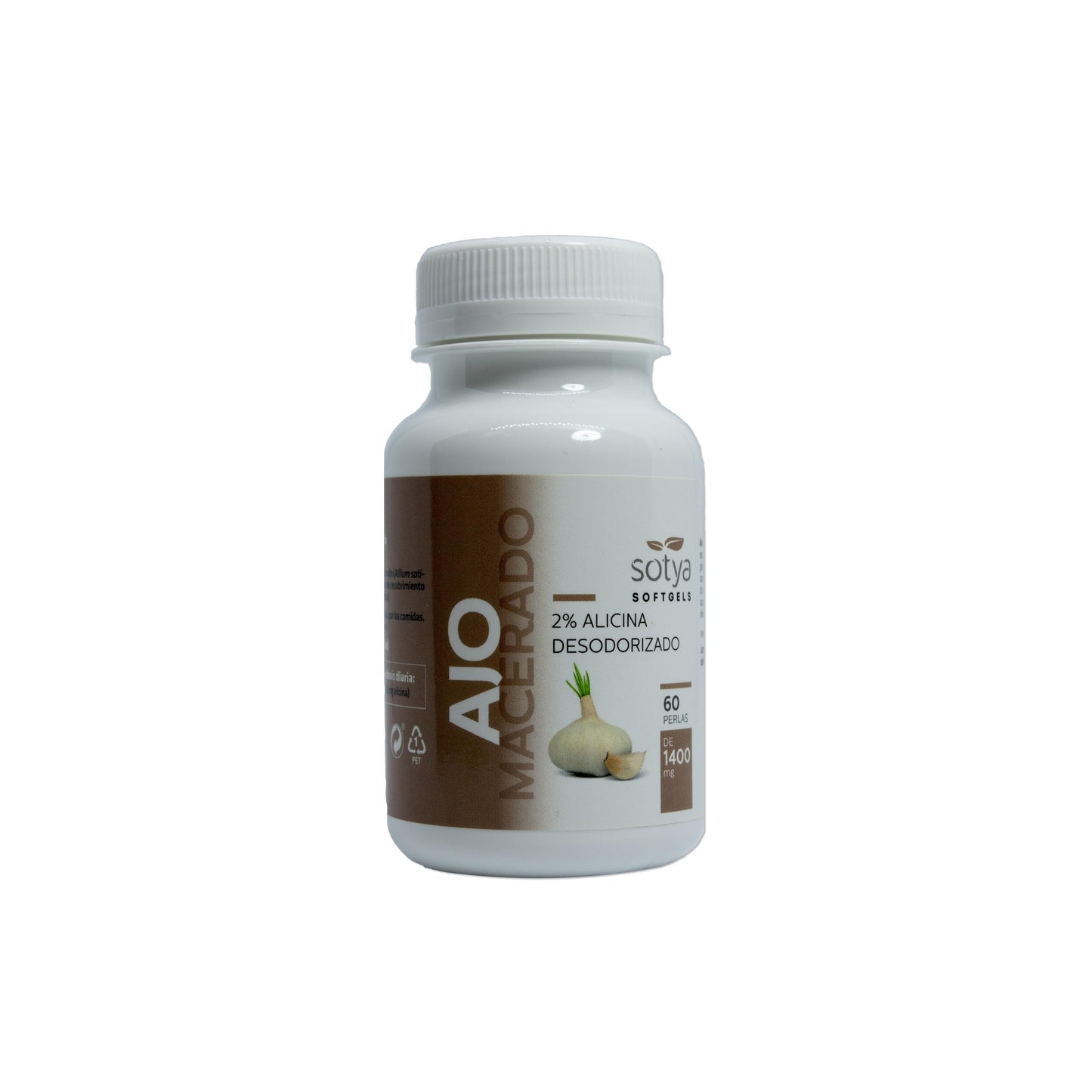 Ail macéré Sotya 1400 mg. Perles 60U