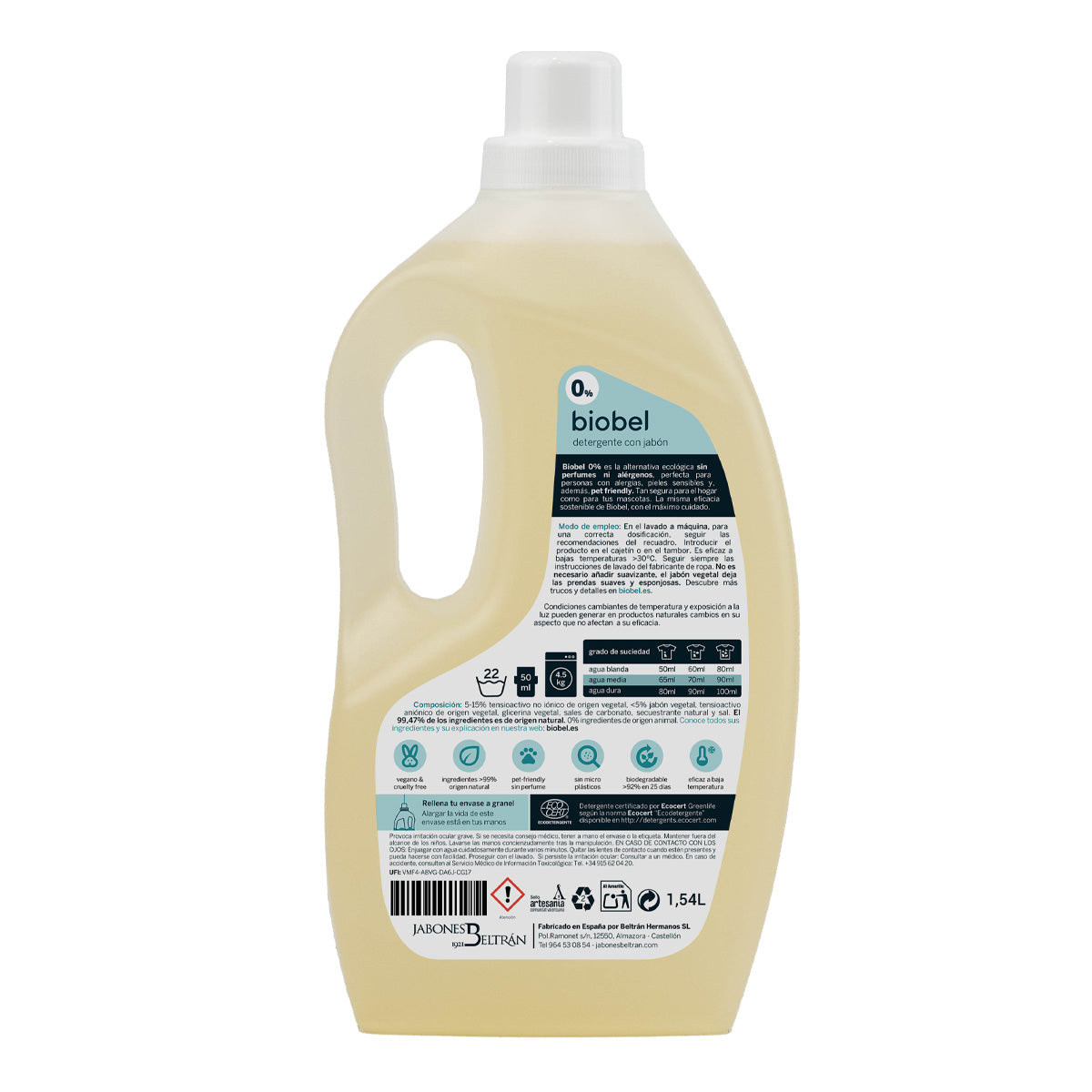 Lessive Biobel 0 % 1,5 L